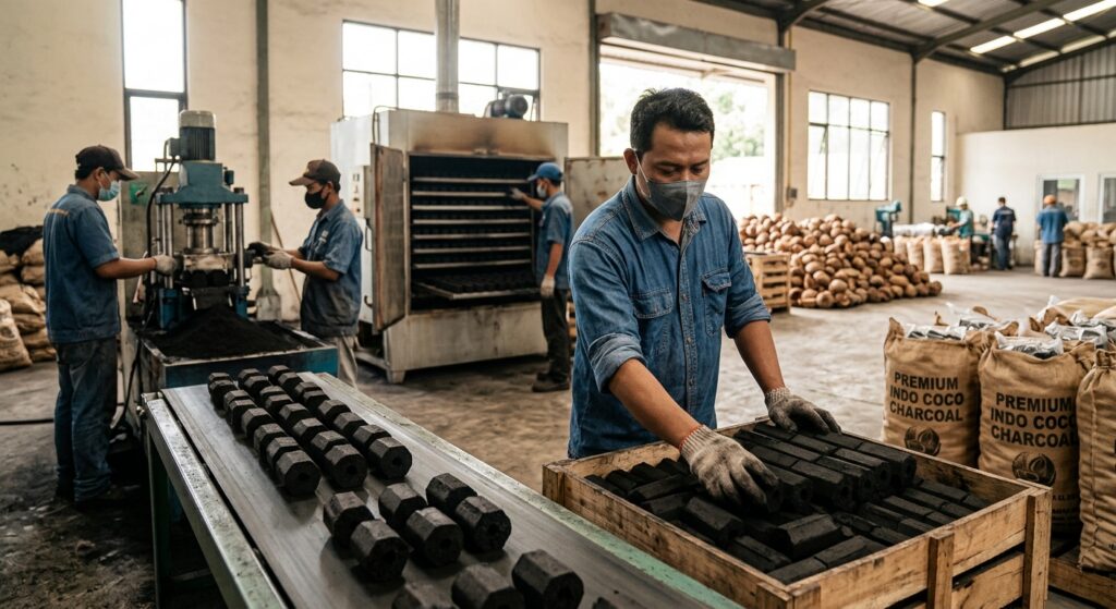 Comprehensive Guide to Coconut Charcoal Briquettes Manufacturers in Indonesia